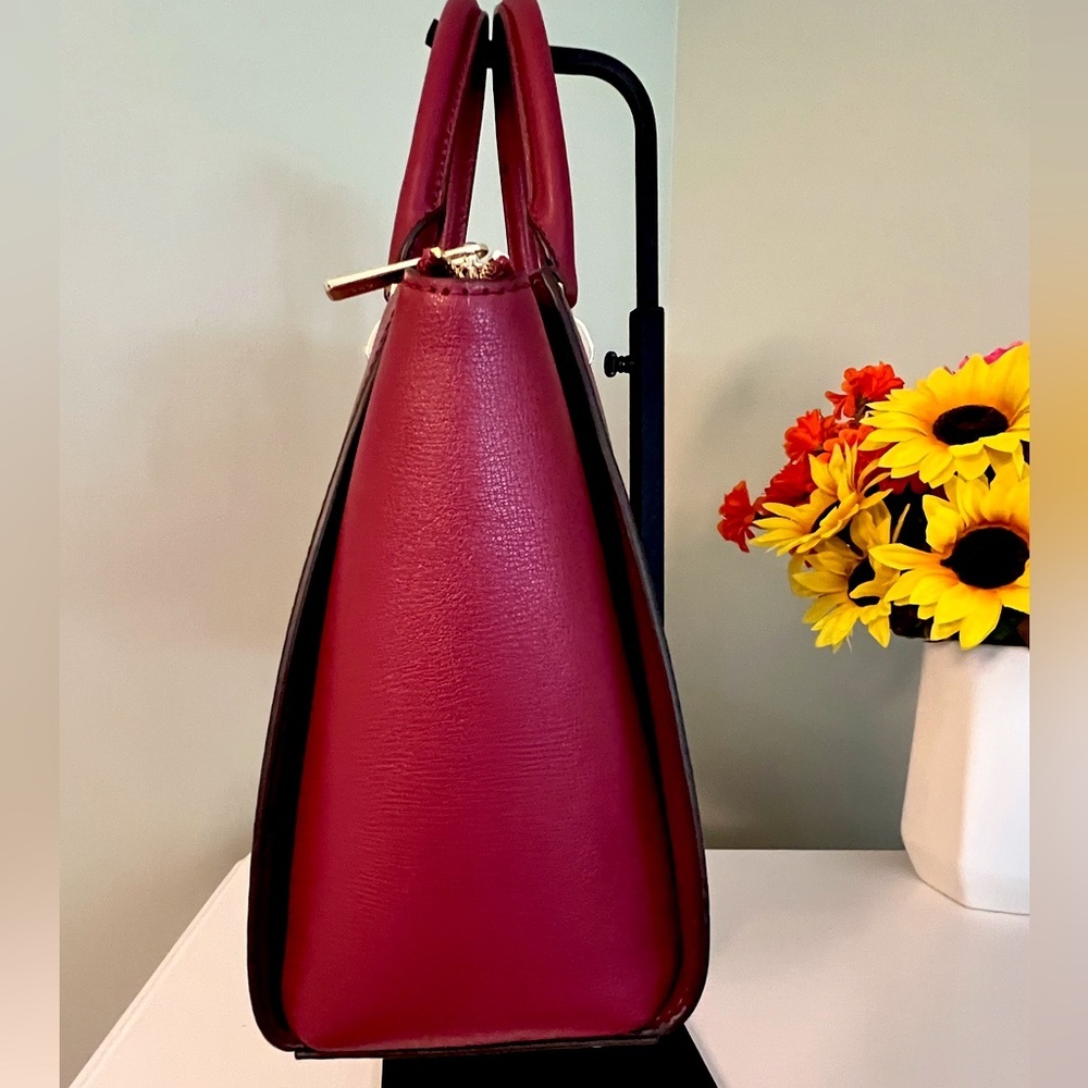 NWT Michael Kors Mulberry Ellis Large Leather Satchel - Picture 4 of 15